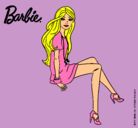 Dibujo Barbie sentada pintado por olasila232