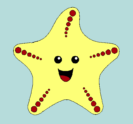 Dibujo Estrella de mar pintado por Alive