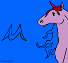 Dibujo Unicornio pintado por maxcata