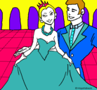 Dibujo Princesa y príncipe en el baile pintado por osmarita