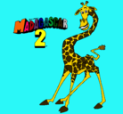 Dibujo Madagascar 2 Melman pintado por richinto