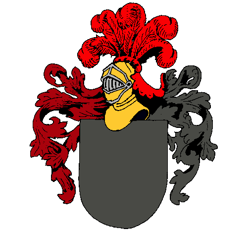 Escudo de armas y casco