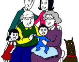 Dibujo Familia pintado por Magna