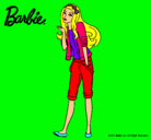 Dibujo Barbie con look casual pintado por vikitoria