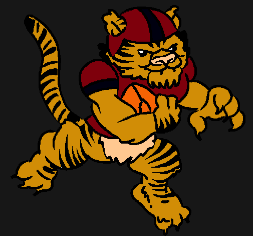 Dibujo Jugador tigre pintado por DarkNight