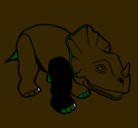 Dibujo Triceratops II pintado por aecaeo