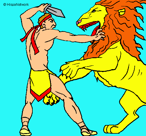 Gladiador contra león