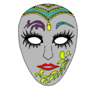 Dibujo Máscara pintado por pinki