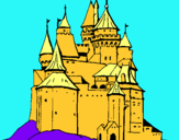 Dibujo Castillo medieval pintado por cali