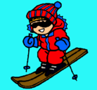Dibujo Niño esquiando pintado por 556969