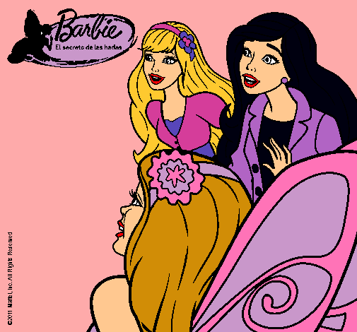 Barbie y sus amigas sorprendidas