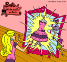 Dibujo El vestido mágico de Barbie pintado por aspirina