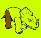 Dibujo Triceratops II pintado por IEOOOG