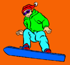 Dibujo Snowboard pintado por wilian