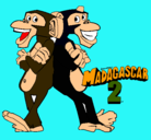 Dibujo Madagascar 2 Manson y Phil 2 pintado por jesusito23