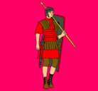 Dibujo Soldado romano pintado por Anmo