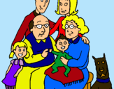 Dibujo Familia pintado por gthbvc