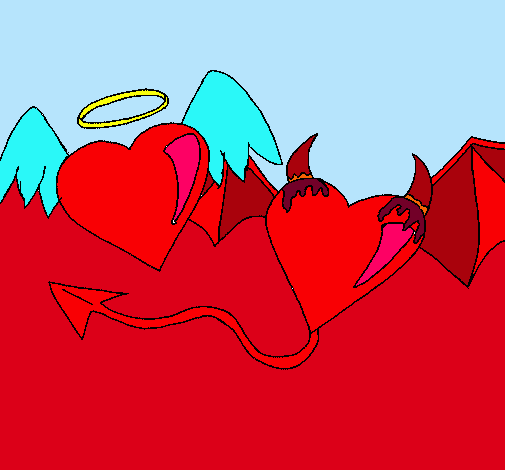 Dibujo Angel devil pintado por Blooma