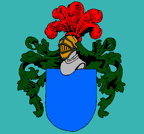 Escudo de armas y casco