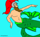 Dibujo Poseidón pintado por l0ove