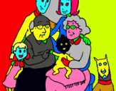 Dibujo Familia pintado por malenagonza