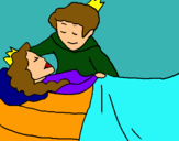 Dibujo La princesa durmiente y el príncipe pintado por nic0lh