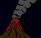 Dibujo Volcán pintado por sabiisa