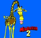 Dibujo Madagascar 2 Melman pintado por richinb