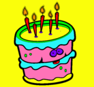 Dibujo Pastel de cumpleaños 2 pintado por slendypachon