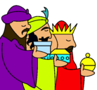 Dibujo Los Reyes Magos 3 pintado por okoopopoojo