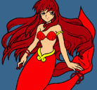 Dibujo Sirena pintado por Misake07