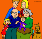 Dibujo Familia pintado por cataa19