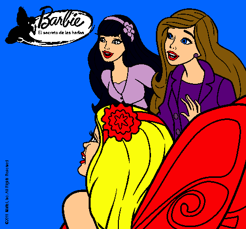 Barbie y sus amigas sorprendidas