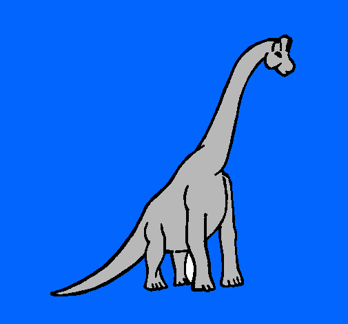 Dibujo Braquiosaurio pintado por sherika
