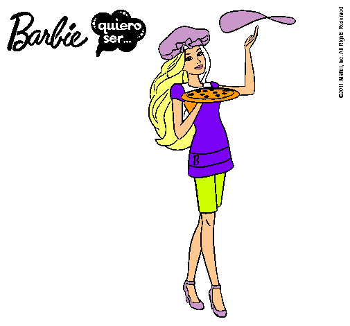 Dibujo Barbie cocinera pintado por gabi2000