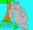 Dibujo Horton pintado por nicolay