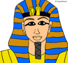 Dibujo Tutankamon pintado por sneill