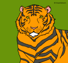 Dibujo Tigre pintado por usuar