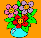 Dibujo Jarrón de flores pintado por aroban01