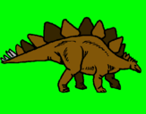 Dibujo Stegosaurus pintado por osvaldo