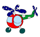 Dibujo Helicóptero adornado pintado por HELICOPTERO