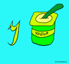 Dibujo Yogur pintado por keith