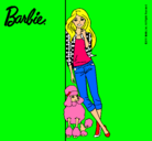 Dibujo Barbie con cazadora de cuadros pintado por andrea7