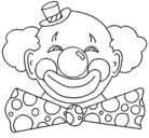 Dibujo Payaso con una gran sonrisa pintado por acollida