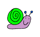 Dibujo Caracol 4 pintado por kaa-+++