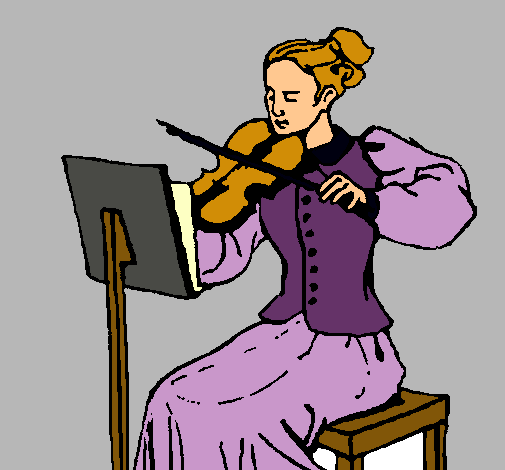 Dama violinista