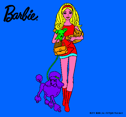 Barbie con sus mascotas