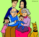 Dibujo Familia pintado por MARIP