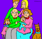 Dibujo Familia pintado por nicolay