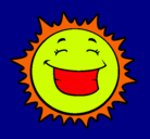Dibujo Sol sonriendo pintado por abcdefghijkl